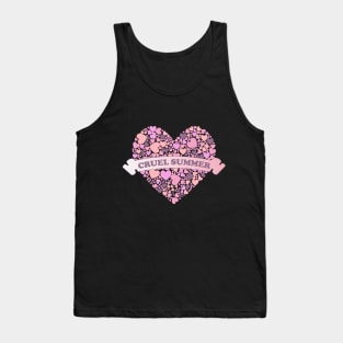 Cruel Summer Pink Hearts 3 Tank Top